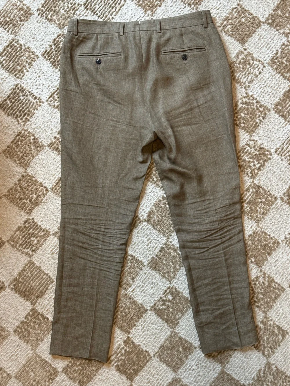 Todd Snyder Light Brown Linen Sutton Pants